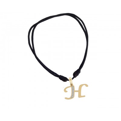 Gold Alphabet H charm